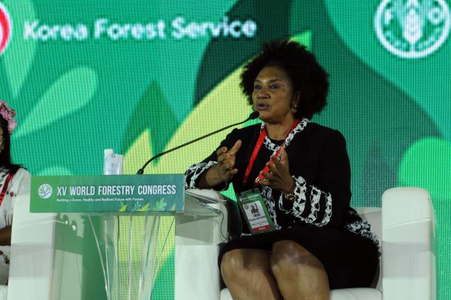 Rosalie Matondo, Minister of Forest Economy, Republic of Congo