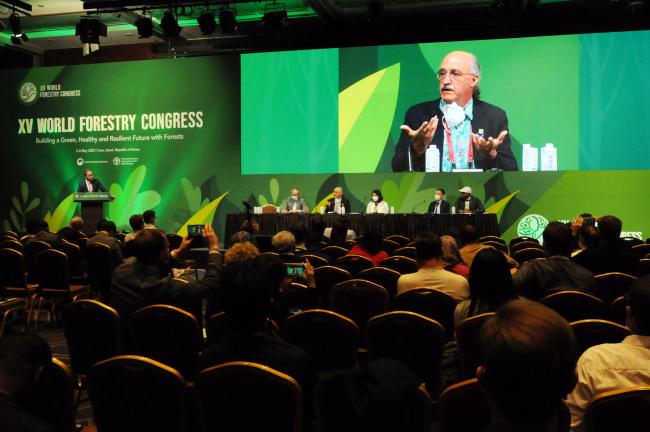 The dais during the rural finance event