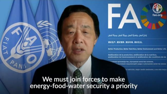 Qu Dongyu, Director-General, UN Food and Agriculture Organization