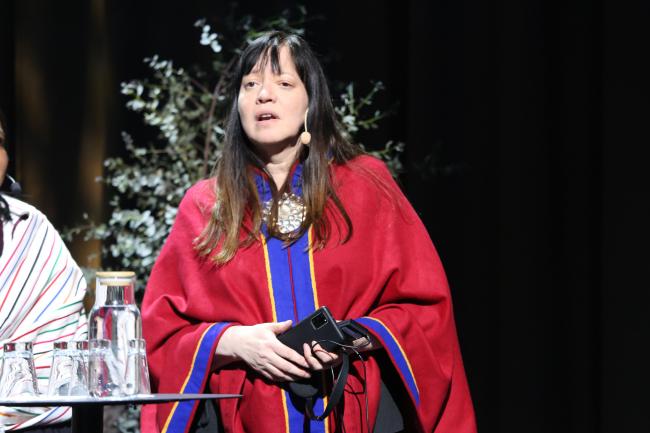 Anne Nuorgam, Representative of the Sami Peoples - Indigenous Peoples' food and knowledge systems - Stockhol+50 Side Event - 3 June 2022- Photo