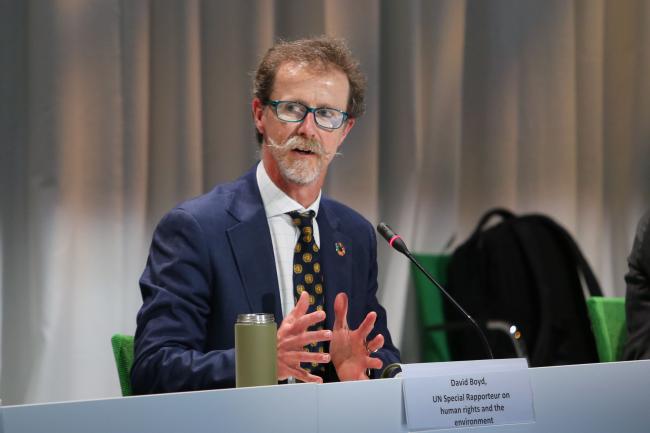 David Boyd, UN Special Rapporteur on Human Rights and the Environment - Together for a Healthy, Resilient, and Green Recovery - Stockholm +50 Side Event - 3 June2022