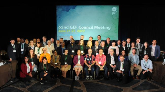 Group photo at the end of the 62nd Meeting of the GEF Council