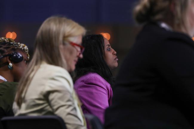 Delegates during a session