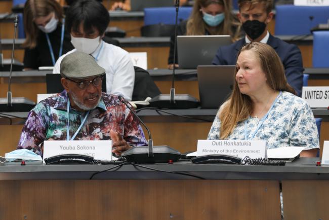 Breakout Group Co-Facilitators Youba Sokona, IPCC, and Outi Honkatukia, Finland