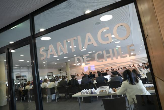 Delegates gather for the Informal consultations on the Santiago Network of the Warsaw Implementation Mechanism (WIM) on Loss and Damage