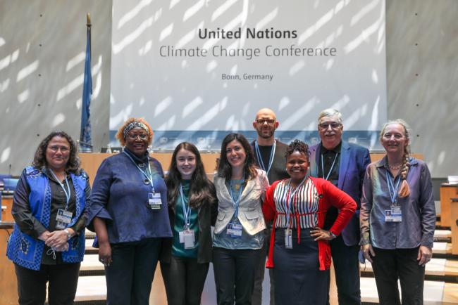 Family photo of the UNFCCC Secretariat working on the GST