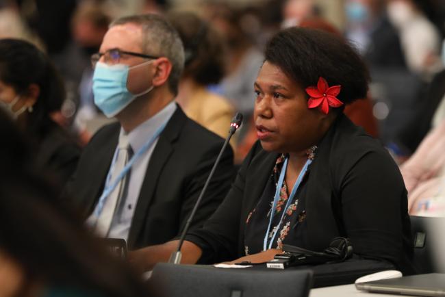 Debra Sungi, Papua New Guinea, on behalf of the Coalition for Rainforest Nations (CfRN)