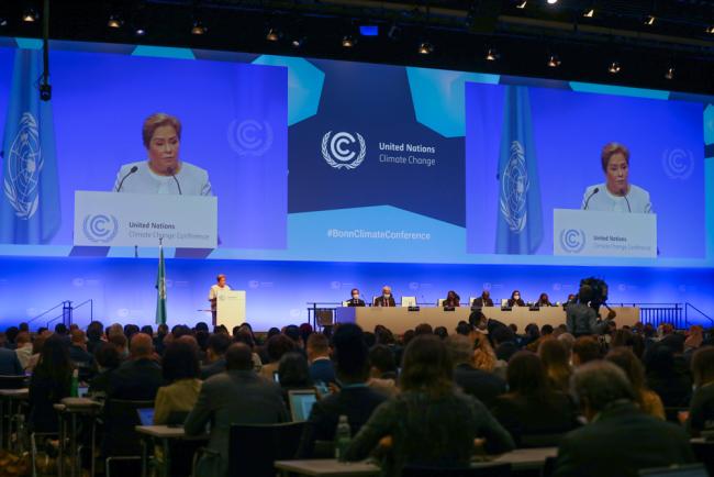 Delegates gather for the opening plenary of the Bonn Climate Change Conference 2022