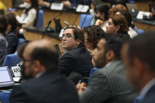 Delegates during the session