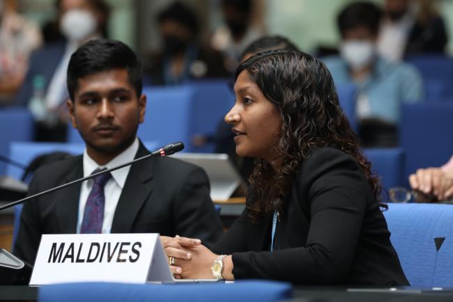 Khadeeja Naseem, Maldives, on behalf of AOSIS