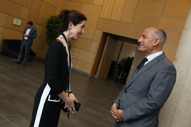 Ina Parvanova, Director, Communications and Engagement, UNFCCC, speaks with Wael Aboulmagd, Egypt