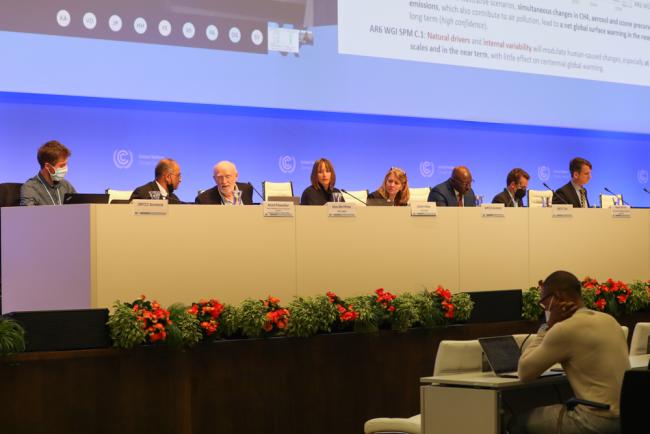 View of the dais during the 14th meeting of the Research Dialogue 