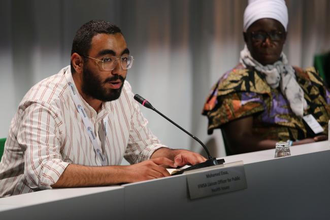 Mohamed Eissa, IFMSA Liaison Officer for Public Health Issues - Together for a Healthy, Resilient, and Green Recovery - Stockholm +50 Side Event - 3 June2022