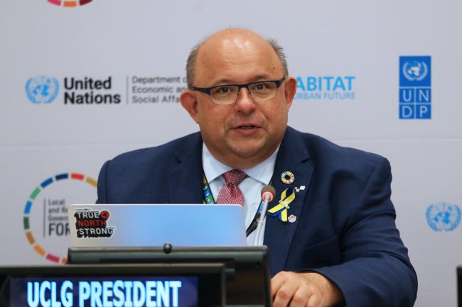 Berry Vrbanovich, Mayor of Kitchener, Canada - UCGL 5 Forum - 12 July 2022 - Photo.jpg