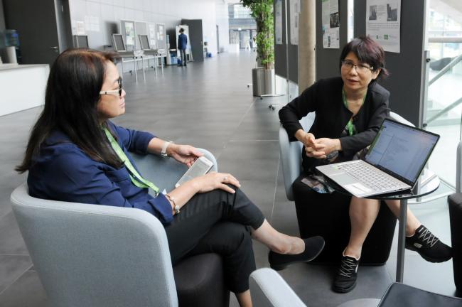 Clarissa Arida, ASEAN Centre for Biodiversity, and Hoang Thi Thanh Nhan, Viet Nam