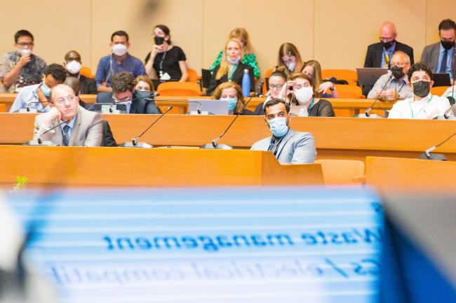 Delegates in the contact group - OEWG-44/ExMOP-5 - 14Jul2022 - Photo