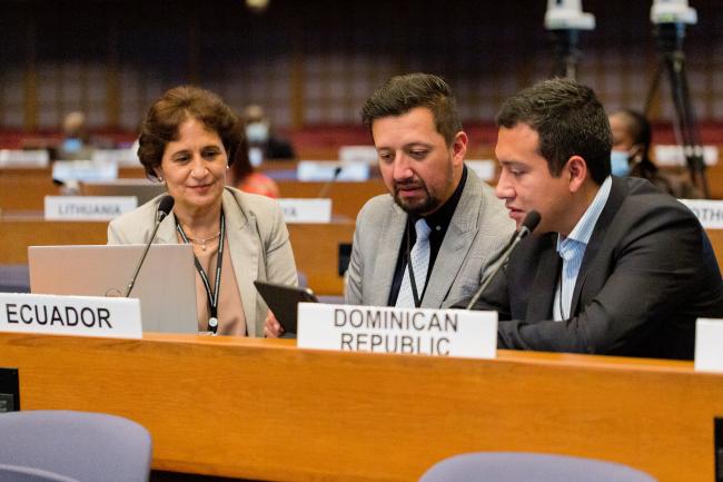 Ecuador delegation - OEWG-44/ExMOP-5 - 14Jul2022 - photo