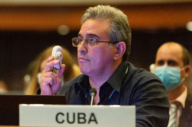 Ernesto Daniel Plasencia Escalante, Cuba - OEWG-44-ExMOP-5 - 16Jul2022 - Photo-.jpg