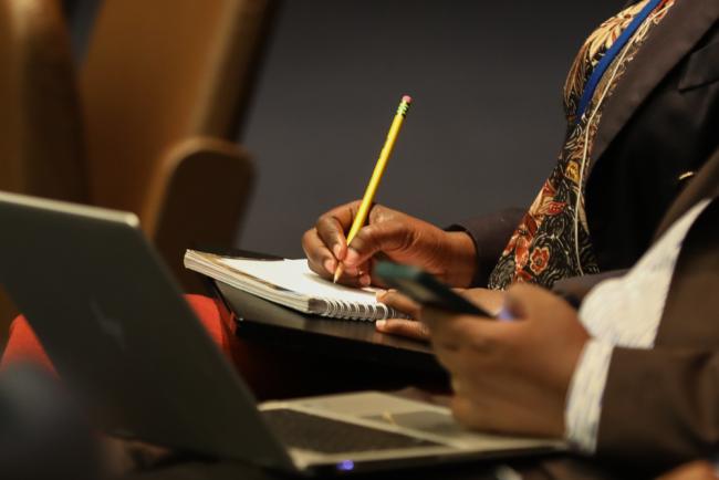 Delegates take note of the interventions