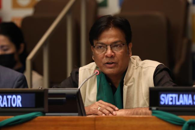 Ajay Jha, Director, Centre for Community Economics and Development Consultants Society (CECOEDECON), India, and Co-Chair, Major Groups and Stakeholders Coordination Mechanism