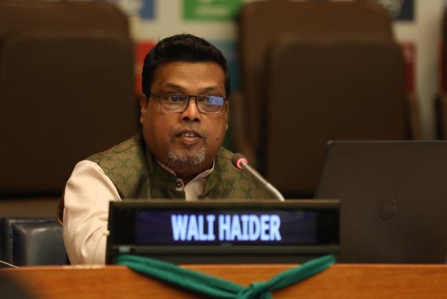 Wali Haider, Focal Point, Farmers' Major Group at UNEP, and Co-Chair, Asia Pacific CSO Regional Engagement Mechanism (APRCEM)