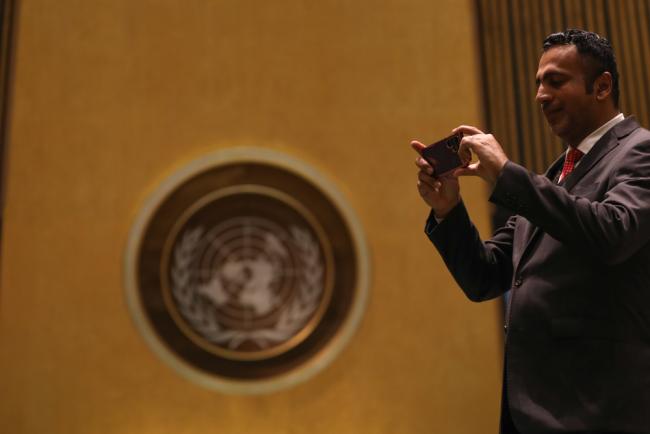 Delegates around the UN General Assembly
