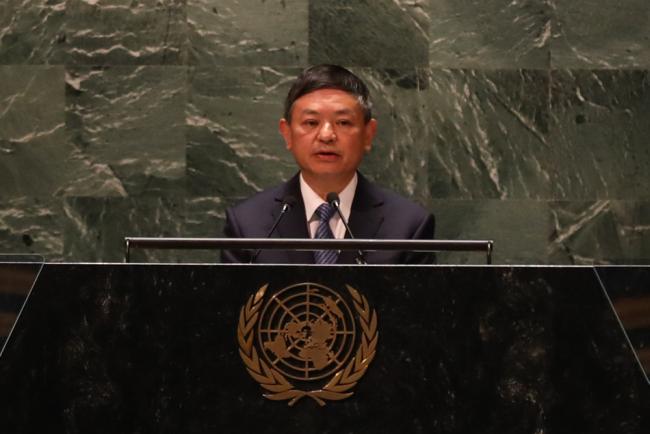 Huang Runqiu, President of CBD COP 15, and Minister of Ecology and Environment, China