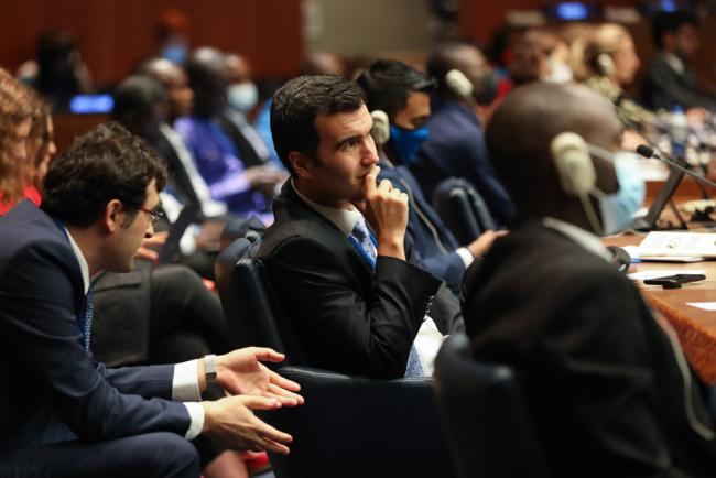 Delegates listen to the VNR presentations