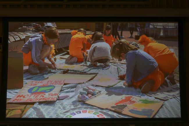 A slide from the Netherlands VNR discusses the importance of including young people in achieving the SDGs