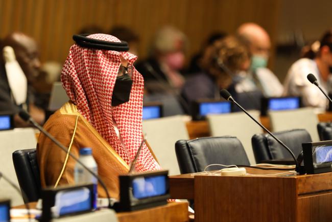Delegates during the session
