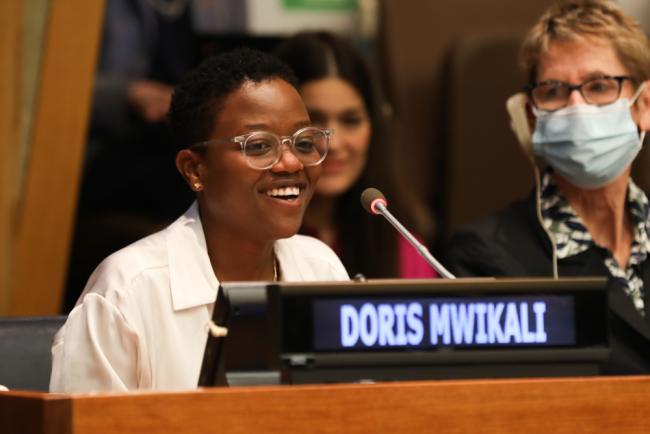 Doris Mwikali, SDG4 Youth Network representative to the SDG 4 Education 2030 High-level Steering Committee (HLSC) Sherpa Group