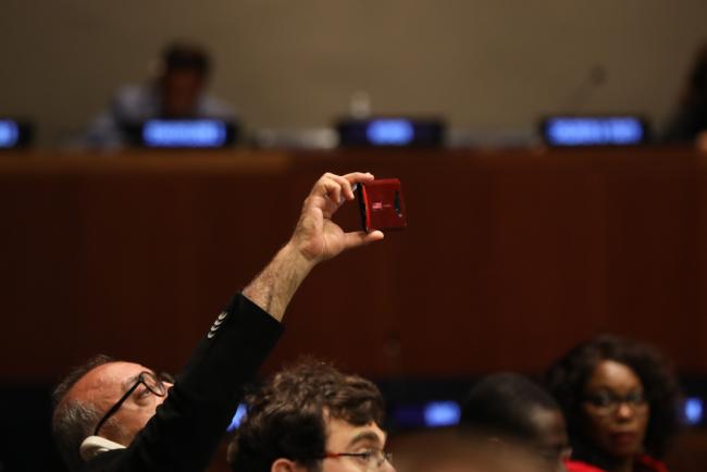 Delegates during the session 