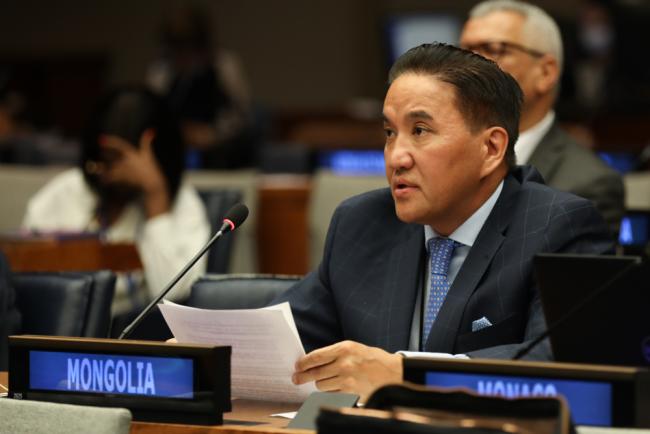 Enkhbold Vorshilov, Permanent Representative of Mongolia, on behalf of Landlocked Developing Countries (LLDCs)