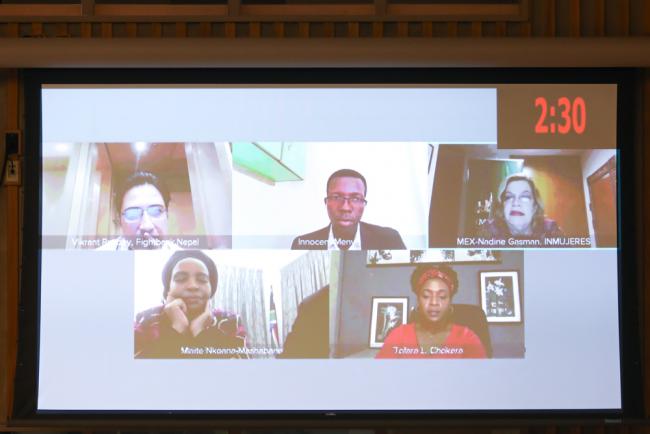 A variety of speakers participate online