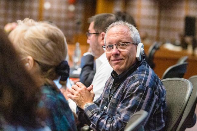 Martin Sirois smiling -OEWG-44/ExMOP-5 - 15Jul2022 - Photo