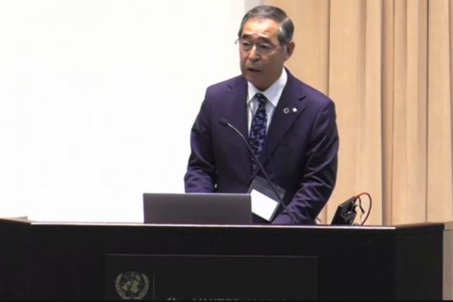 Mitsugi Takenaka, Mayor of Kamishihoro Town, Japan