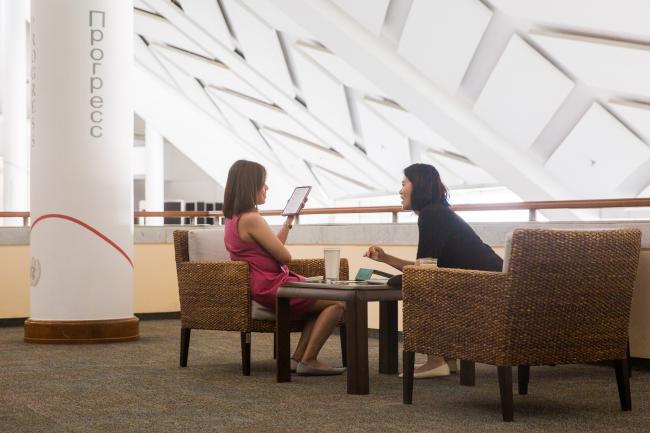 Two women chatting - OEWG-44-ExMOP-5 - 11Jul2022 - Photo.jpg