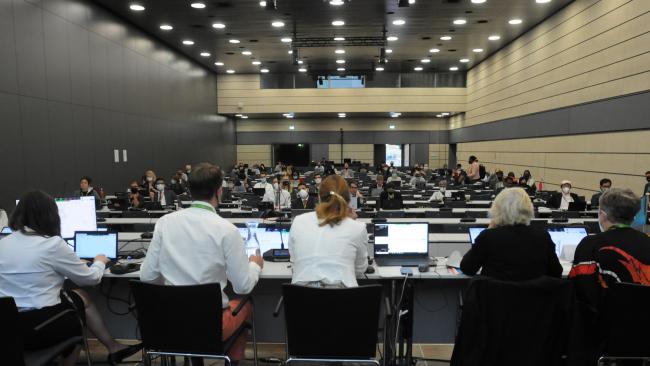A view of the room during Working Group 2