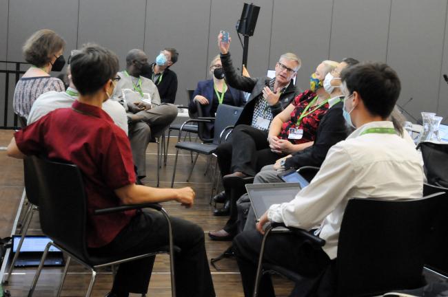 Participants meet at lunch time informally