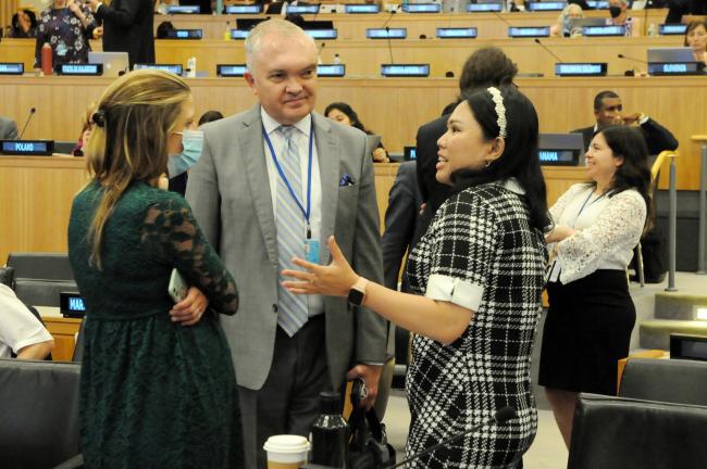 Alice DeJuvigny Colarossi and Kent Bressie, ICPC, and Blandina Pella, Indonesia