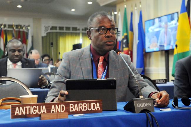 Athill Dean Jonas, Minister of Social Transformation, Human Resource Development and the Blue Economy, Antigua and Barbuda