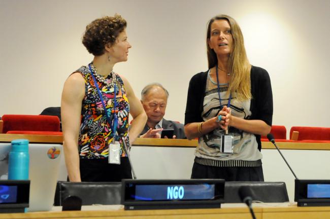 Claire Christian, Antarctic and Southern Ocean Coalition, and Veronica Frank, Greenpeace International
