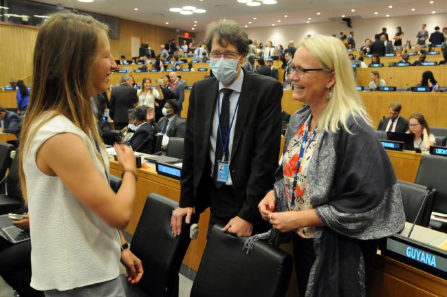 Delegates before the start of BBNJ IGC-5