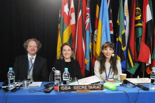 Øystein Bruncell Larsen, Marie Bourrel-McKinnon, and Mariana Durney, ISA Secretariat