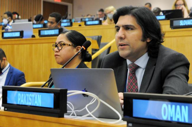Qasim Aziz Butt, Pakistan, for the G-77/China