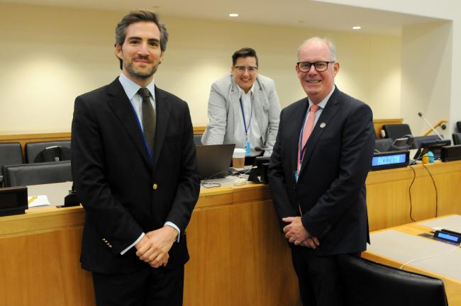 Vasco Becker-Weinberg, Portugal; Renée Sauve, Canada; and Ronan Long, IMO