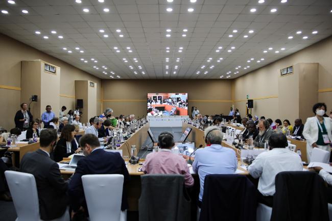 Room view during the contact group