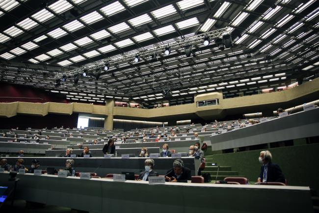 View of the room during the plenary