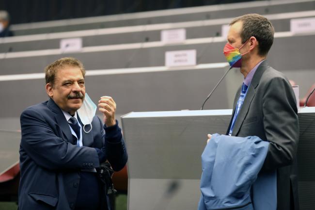 WG II Vice-Chair Taha Zatari, with WGIII Vice-Chair Andy Reisinger