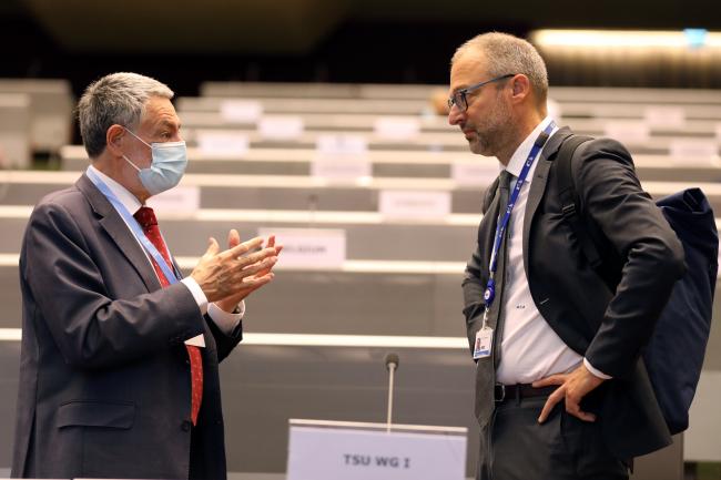 José Romero, Head of SYR TSU, with Philippe Tulkens, EU